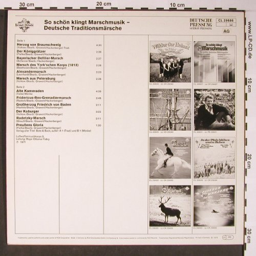 Luftwaffenmusikkorps 3: So schön klingt Marschmusik, Heimat Melodie(CL 29686), D, 1971 - LP - X5815 - 9,00 Euro