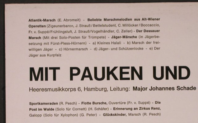 Heeresmusikkorps 6 Hamburg: Mit Pauken und Trompeten, Falcon(L-ST 7046), D,  - LP - X5877 - 7,50 Euro