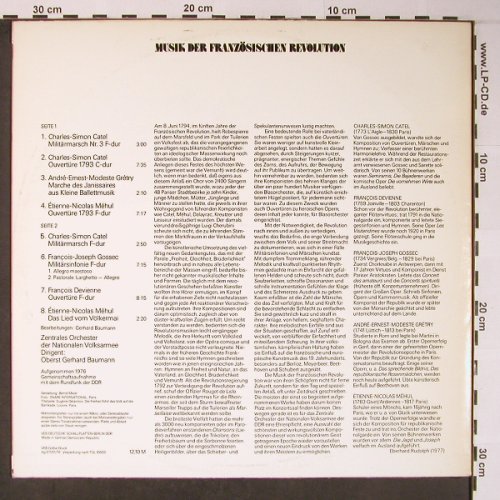 V.A.Musik d.FranzösischenRevolution: Charles-Simon Catel...E.-N.Mehul, Eterna, m-/vg+(8 26 858), DDR, 1976 - LP - X5981 - 7,50 Euro
