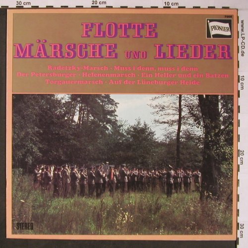 V.A.Flotte Märsche und Lieder: Soldatenchor u.e.gr.Blasorchester, Pionier(7008), D,  - LP - X6023 - 6,00 Euro