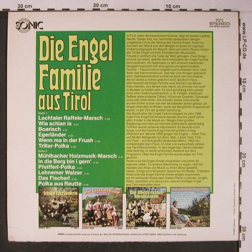 Engel-Familie: aus Tirol, Sonic(9072), D, 1974 - LP - X6214 - 7,50 Euro