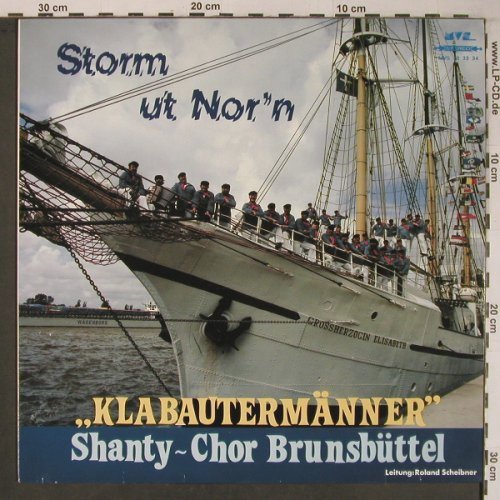 Klabautermänner-ShantyC Brunsbüttel: Storm ut Nor'n, MVS Rolf Simson(MVS 10 33 34), D,vg+/m-,  - LP - X6695 - 7,50 Euro