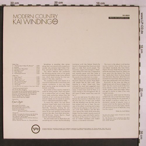 Winding,Kai: Modern Country, Verve Musterplatte(V6-8602), D, 1964 - LP - X6870 - 20,00 Euro