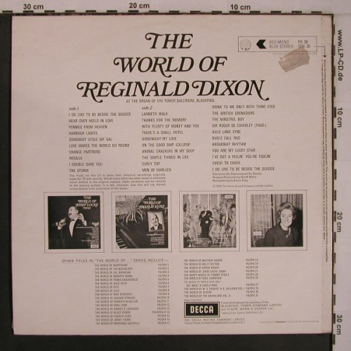 Dixon,Reginald: The World of, m-/vg+, Decca(SPA 38), UK, 1969 - LP - X6936 - 7,50 Euro