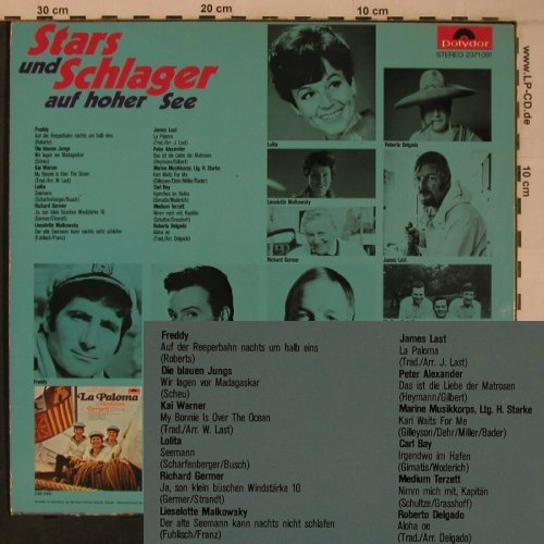 V.A.Stars und Schlager auf hoherSee: Freddy, Last, Carl Bay,Delgado, Polydor(2371 091), D, 1969 - LP - X6954 - 6,00 Euro