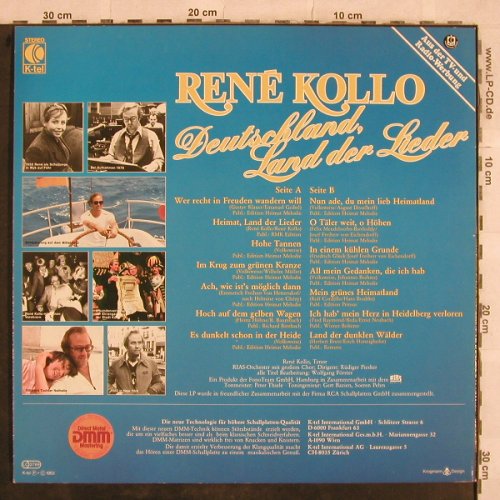 Kollo,Rene: Deutschland,Land der Lieder, K-tel(TG 1429), D, 1983 - LP - X704 - 5,00 Euro