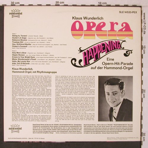 Wunderlich,Klaus: Opera Happening, Telefunken(SLE 14 533-PEX), D,  - LP - X7155 - 12,50 Euro