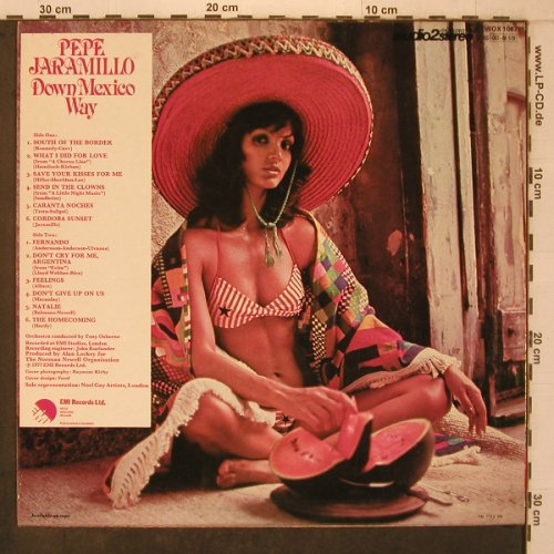 Jaramillo,Pepe: Down Mexico Way, EMI(TWOX 1067), UK, 1977 - LP - X7502 - 9,00 Euro