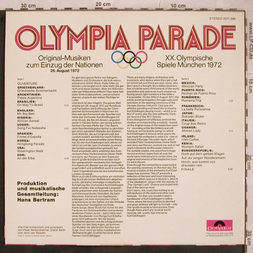 Edelhagen,Orch.Kurt: Olympia Parade München 72, Polydor(2371 296), D, 1972 - LP - X751 - 9,00 Euro