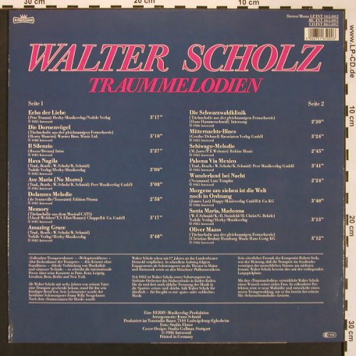Scholz,Walter: Traum Melodien, Intercord(165.002), D, 1986 - LP - X8609 - 6,00 Euro