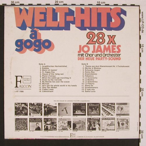 James,Jo mit Chor und Orch.: Welt-Hits a Gogo, 28x, m-/vg+, Falcon(L-ST 7086), D,  - LP - X8670 - 5,00 Euro