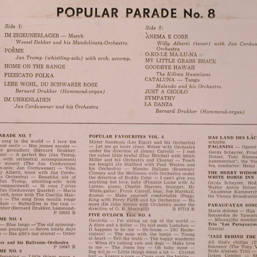 V.A.Popular Parade No.8: 14 Tr., vg+/vg+,spielt gut, Philips(P 10075 R), NL,  - 10inch - X8709 - 4,00 Euro