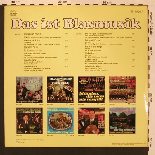 V.A.Das ist Blas-Musik: E.Mosch, Avsenik.. Alfons Bauer, Telefunken(S14596-P), D, Foc,  - LP - X9034 - 9,00 Euro