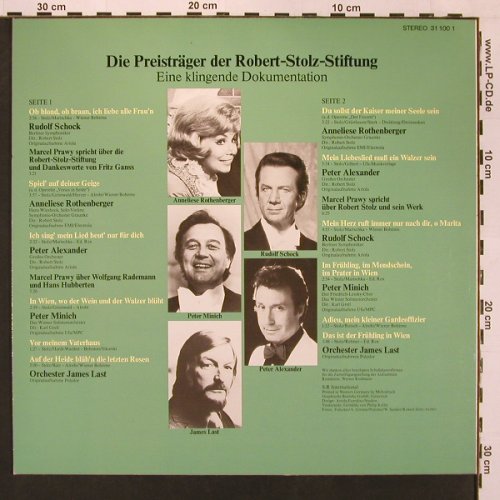 Stolz,Robert: Die Preisträger d.R.Stolz-Stiftung, SR(31 100), D, 1980 - LP - X9073 - 6,00 Euro