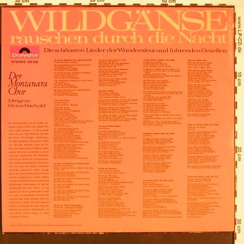 Montanara Chor: Wildgänse rauschen durch die Nacht, Polydor(237 232), D, 1965 - LP - X9297 - 9,00 Euro