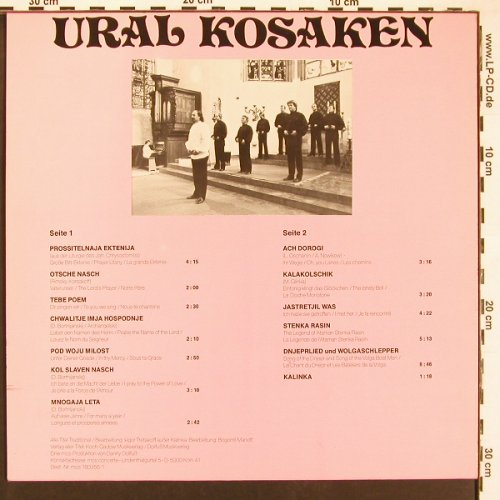 Ural Kosaken: Same( Prossitelnaja Ektenija..), MCS(180 255), D,  - LP - X9345 - 5,00 Euro