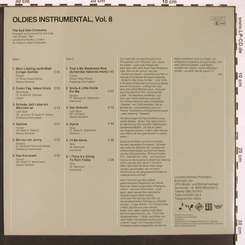 Dale Orchester, Syd: Oldies Instrumental, Vol.8, UFA(329), D, 1981 - LP - X9437 - 7,50 Euro
