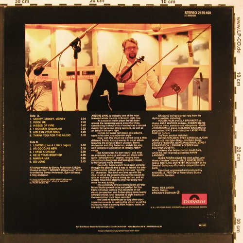 Dahl,Anders and his Magic Strings: Thank you for the Music ,plays ABBA, Polydor(2459 400), D, 1979 - LP - X9454 - 7,50 Euro
