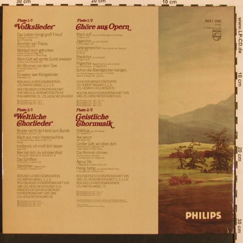 V.A.Das große Chor Album: Volkslieder, Opern, Weltl., Geistl., Philips(6641 266), D, 1970 - 2LP - X9991 - 9,00 Euro