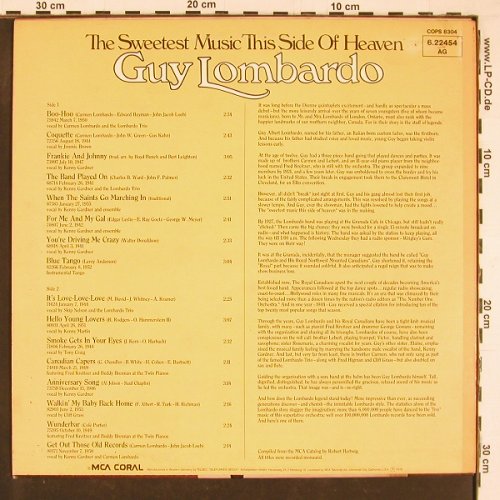 Lombardo,Guy & his Royal Canadians: The Sweetest Music t. side o.heaven, MCA(6.22454 AG), D, 1976 - LP - Y1192 - 7,50 Euro