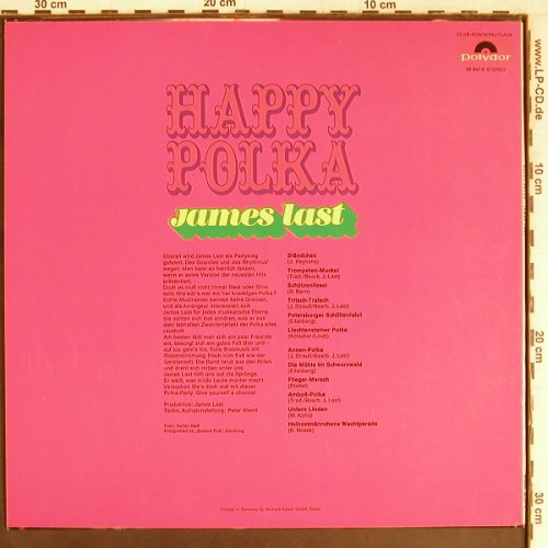 Last,James: Happy Polka, Polydor Club-Ed.(28 647-6), D, 1971 - LP - Y2700 - 7,50 Euro