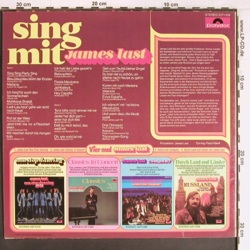 Last,James: Sing mit, Polydor(2371 358), D, 1973 - LP - Y2722 - 6,00 Euro