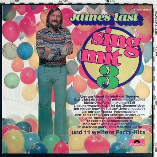 Last,James: Sing mit 3, Polydor(2371 542), D, 1975 - LP - Y3259 - 7,50 Euro
