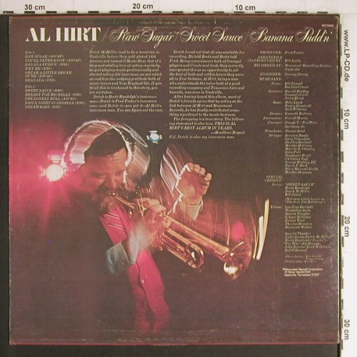 Hirt,Al: Raw Sugar/Sweet Sauce/BananaPudd'n', Monument(MC 6642), US, 1976 - LP - Y3988 - 7,50 Euro