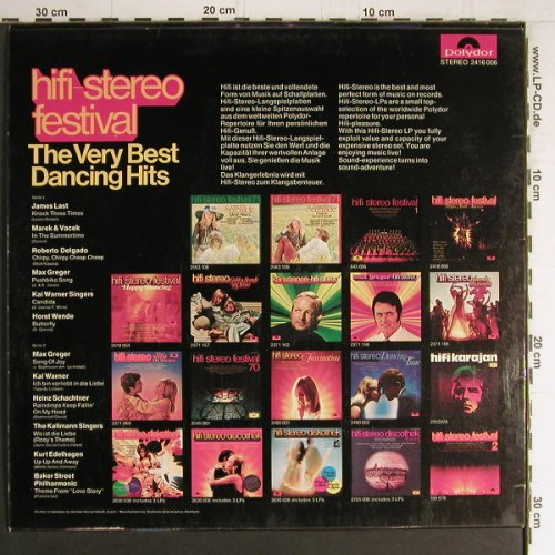 V.A.hifi-stereo-festival: The Very Best Dancing Hits, Polydor(2416 006), D, 1971 - LP - Y4280 - 6,00 Euro