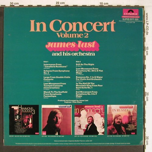 Last,James: In Concert Volume 2, Polydor(2371 320), UK, 1973 - LP - Y4397 - 6,00 Euro