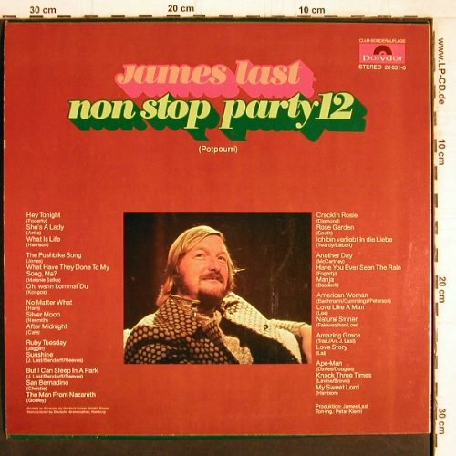 Last,James: Non Stop Party 12, Polydor Club-Ed.(28 631-0), D, 1971 - LP - Y4618 - 6,00 Euro