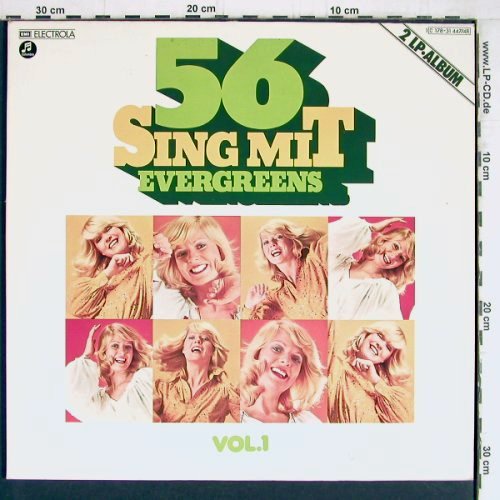 Becht,Eric/Studio Orch....: 56 Sing mit Evergreens Vol.1, Foc, EMI Columbia(C 178-31 447/8), D,  - 2LP - Y4671 - 7,50 Euro
