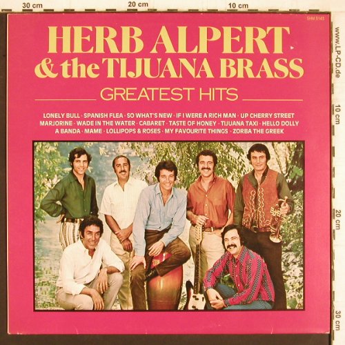 Alpert,Herb & Tijuana Brass: Greatest Hits, Hallmark(SHM 3143), UK, 1984 - LP - Y5081 - 6,00 Euro