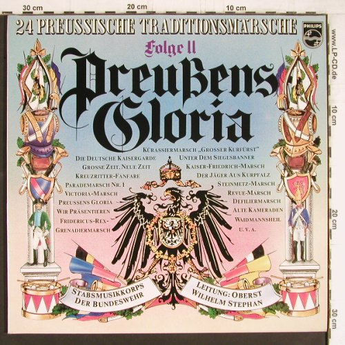 Stabsmusikkorps der Bundeswehr: Preußens Gloria Folge 2 (W.Stephan), Philips(6623 107), D,  - 2LP - Y5167 - 7,50 Euro