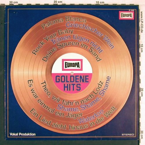 Reichel,Udo Orchester,Hiltonaires: Goldene Hits, Vocal Produktion, Europa(E 1069), D, 1976 - LP - Y5195 - 5,00 Euro