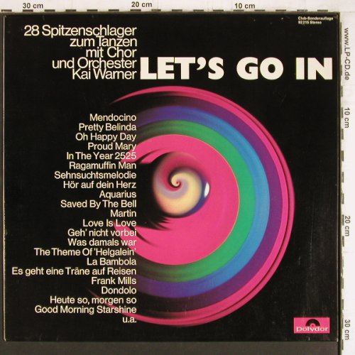 Warner,Kai & Orch.: Let's go in, 28 Spitzenschlager..., Polydor Club-Sonderaufl.(92 215), D, m-/vg+, 1969 - LP - Y5206 - 6,00 Euro