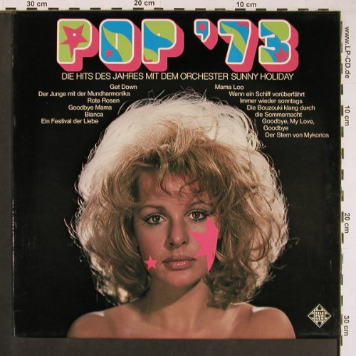 Holiday,Sunny Orch.: Pop '73 - die Hits des Jahres, Telefunken, Promo stol(NT 824), D, 1973 - LP - Y525 - 6,00 Euro