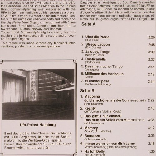 Schimmelpfennig,Horst: Das gab's nur einmal(Rodgers Orgel), Z-Records(ZR 2013), D, 1986 - LP - Y5449 - 7,50 Euro