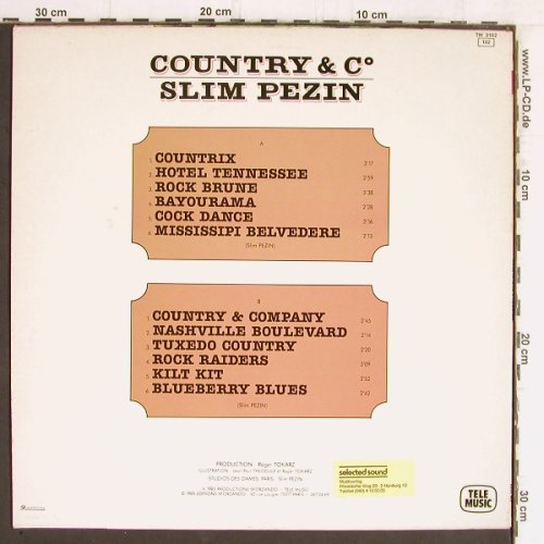 Slim Pezin: Country & C, Telemusic(TM 3102), F, 1985 - LP - Y5504 - 5,00 Euro