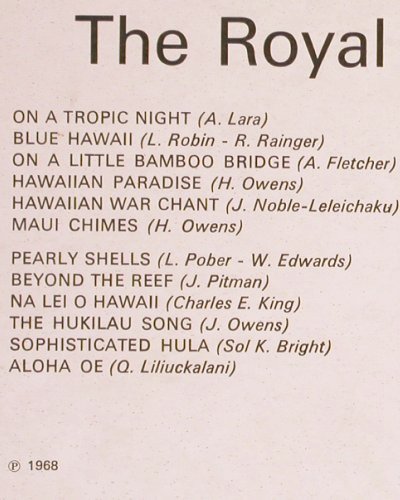 Royal Hawaiian Boys: Golden Hawaiian, vg+/vg+, Regal(SREG 2057), UK,  - LP - Y5573 - 5,00 Euro