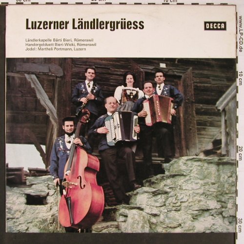 V.A.Luzerner Ländlergrüess: Brti Bieri,Bieri-Wicki, M.Portmann, Decca, wh.Muster(SLK-V 16 467), D, 1967 - LP - Y575 - 9,00 Euro