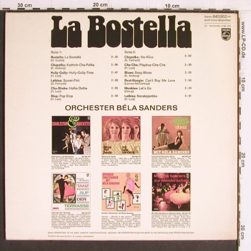 Sanders,Bela & Orch.: La Bostella (1967), Philips(843 952 PY), D,  - LP - Y6015 - 7,50 Euro