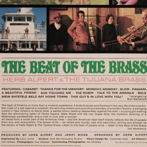 Alpert,Herb & Tijuana Brass: The Beat Of The Brass, AM(212 035), D, 1968 - LP - Y6376 - 7,50 Euro