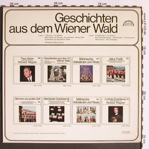 Brzda,Dalibor  -  Orchester: Geschichten a.d.Wiener Wald, Supraphon(SUA150036)(SUB ST 54 452), D, 1968 - LP - Y6511 - 7,50 Euro