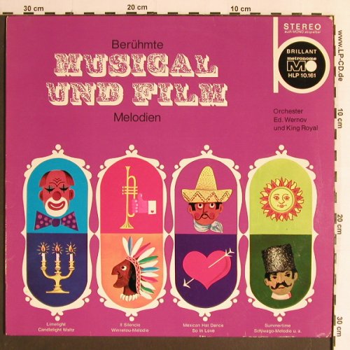 Wernov Orch.,Ed  und King Royal: Berühmte Musical und Film Melodien, Metronome(HLP 10.161), D,  - LP - Y6631 - 6,00 Euro