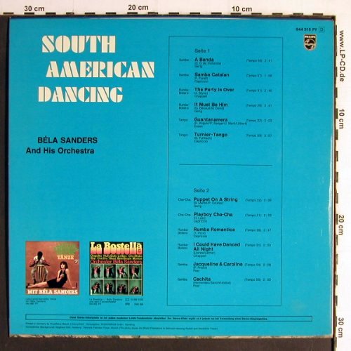 Sanders,Bela & Orch.: South American Dancing, Philips(844 315 PY), D,  - LP - Y6901 - 6,00 Euro