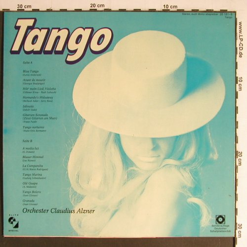 Alzner,Claudius - Orchester: Tango, DSC/Elite Special(28 181-6), D, 1977 - LP - Y6982 - 6,00 Euro