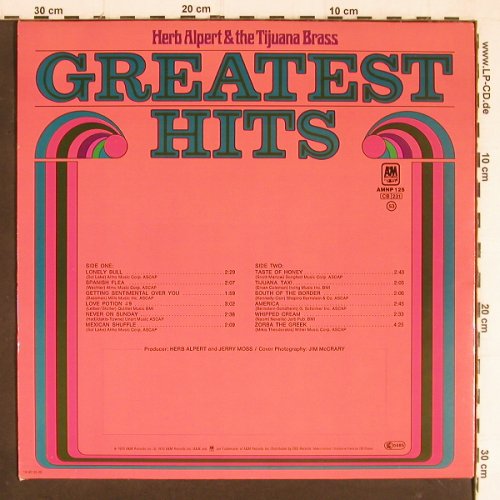 Alpert,Herb & Tijuana Brass: Greatest Hits, AM(NP 125), NL, 1970 - LP - Y7251 - 7,50 Euro