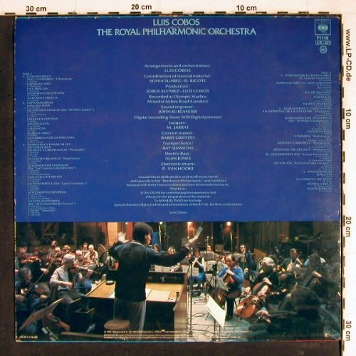 Royal Philharmonic Orchestra: Sol y Sombra-Luis Cobos, m /vg+, CBS(CBS 71 119), NL, 1983 - LP - Y7645 - 5,00 Euro