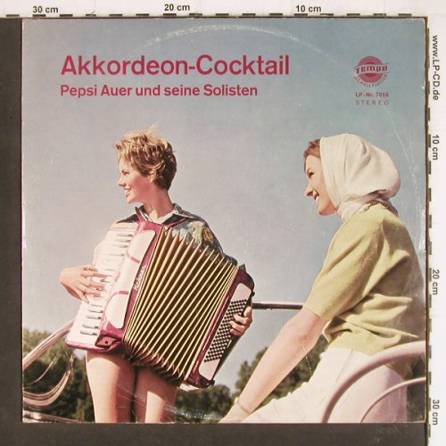 Pepsi Auer und seine Solisten: Akkordeon-Cocktail, m-/vg+, Tempo(7056), D,  - LP - Y7965 - 6,00 Euro